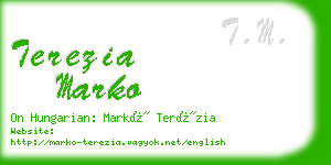 terezia marko business card